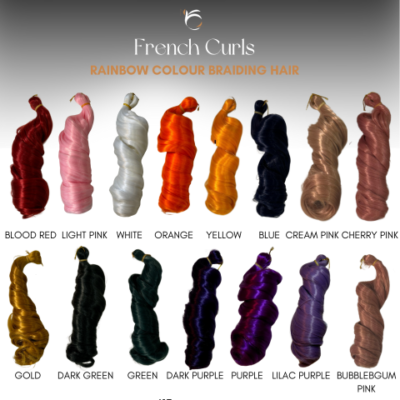 Vibrant Colour French Curls Braiding Hair