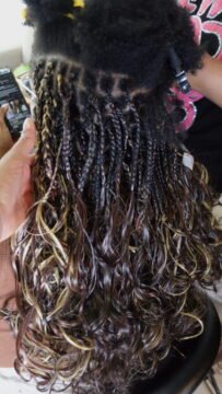 mixed french curls