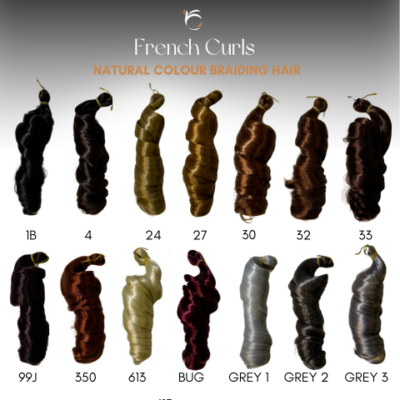 Natural Colour French Curls Braiding Hair