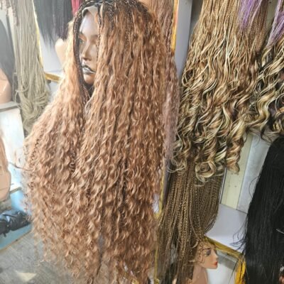 30 Closure Dark Roots Boho Wig - Deep Wave (Ready to Ship)