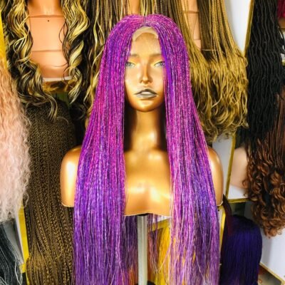 Crinkle Curl Wig - Pink/Purple (Ready to Ship)