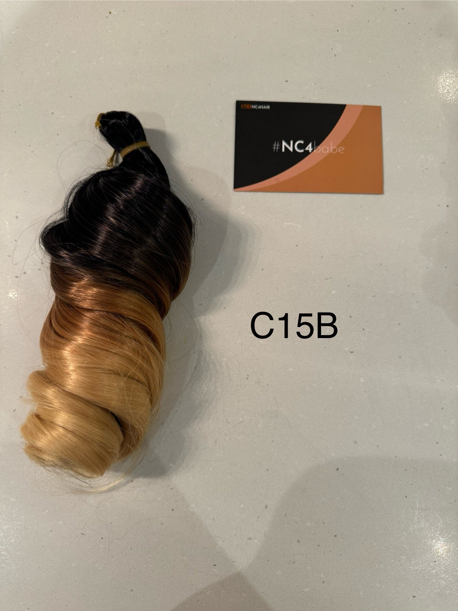 C15B French curl braiding hair