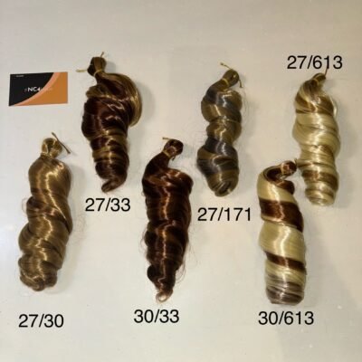 Mixed Colour French Curls Braiding Hair