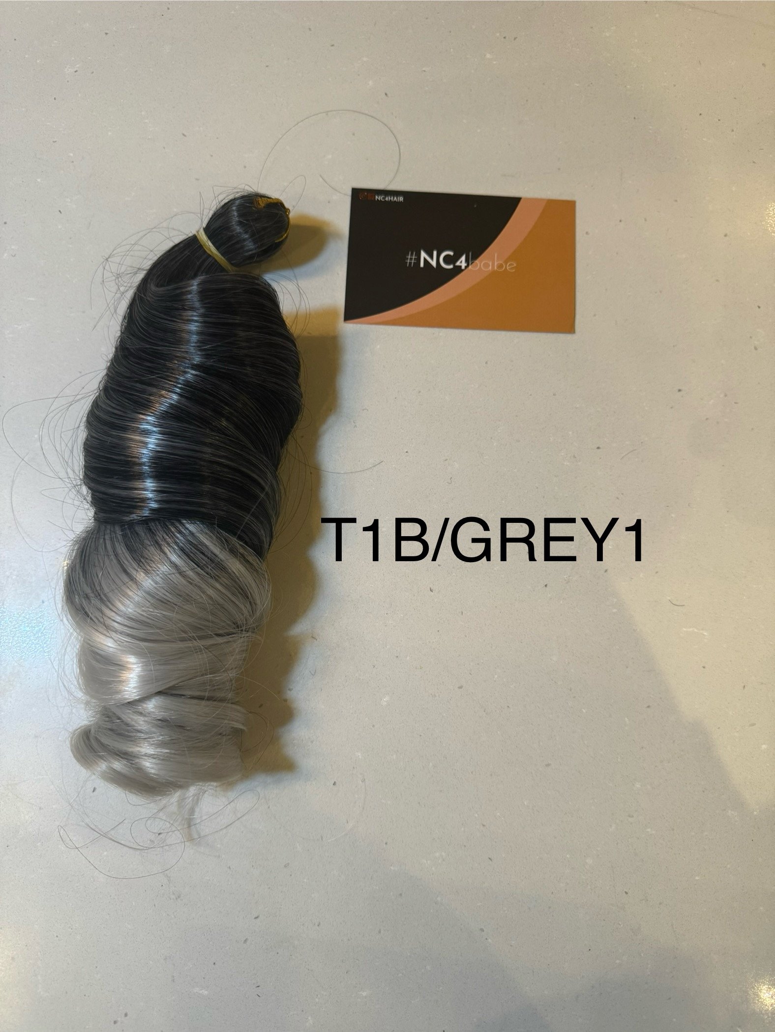T1B/GREY 1 French Curl Braiding Hair