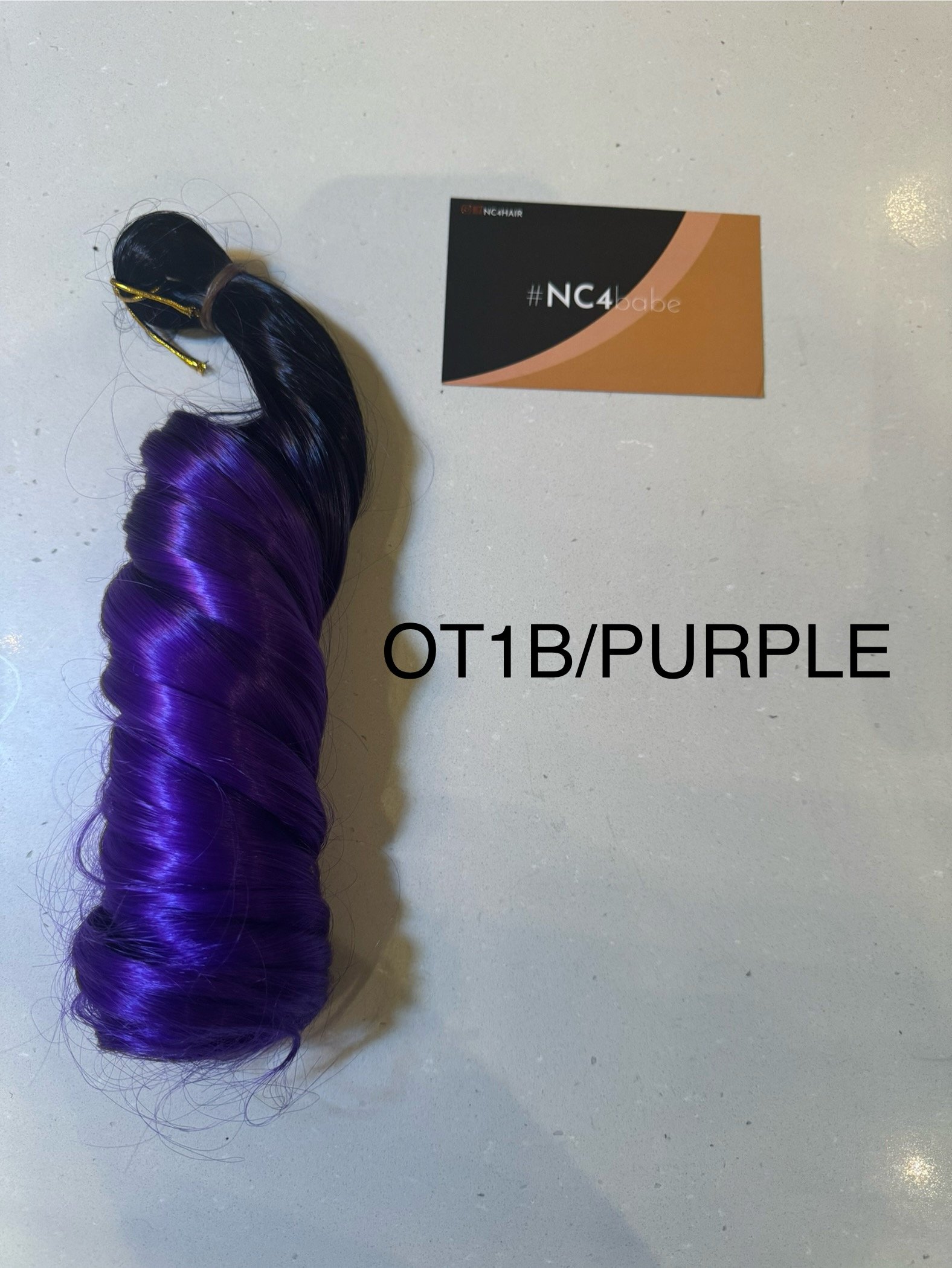 OT1B/PURPLE OT1B/PURPLE French curl braiding hair