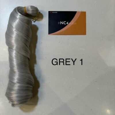 GREY french curl braiding hair