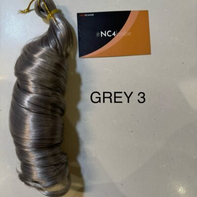 GREY french curl braiding hair