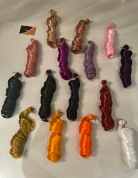 Coloured French curl braiding hair