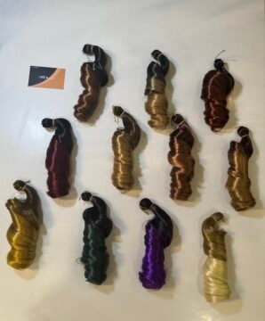 NC4 two tone French curl braiding hair colour chart