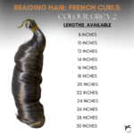 French Curls (Wholesale) - Colour GREY 2