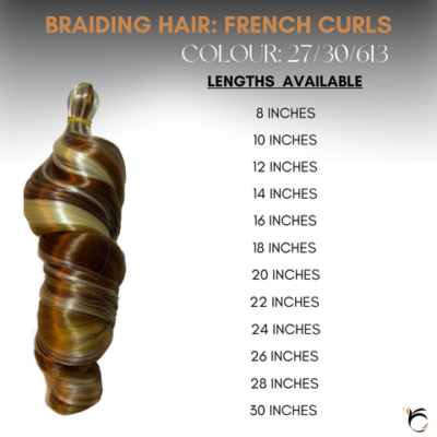 French Curls (Wholesale) - Colour 27/30/613