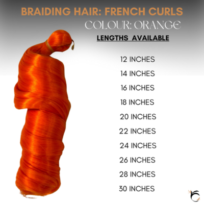 French Curls (Wholesale) - Colour ORANGE