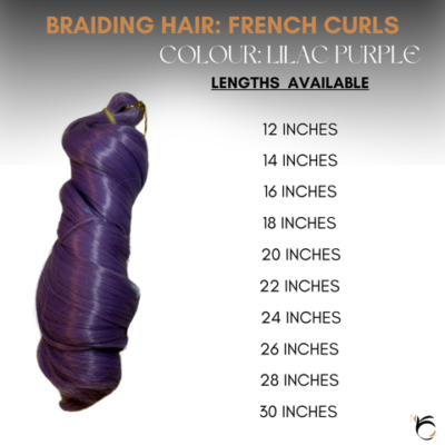 French Curls (Wholesale) - Colour LILAC PURPLE