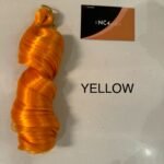 yellow French curl braiding hair