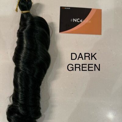 dark green French curl braiding hair