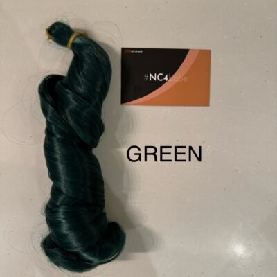 green French curl braiding hair