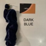 dark blue French curl braiding hair