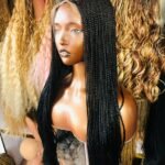 Black XS French Curls Braided Wig (Ready to Ship) - Image 3