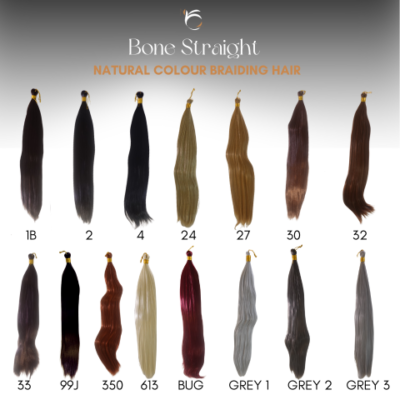 Natural Colour Bone Straight Braiding Hair