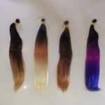 Three tone bone straight braiding hair