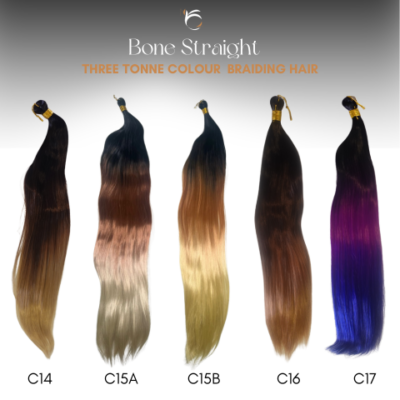 Three Tone Bone Straight Braiding Hair