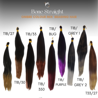 T Ombre Bone Straight Braiding Hair