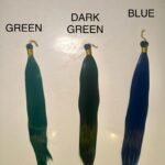 Coloured knotless bone straight braids